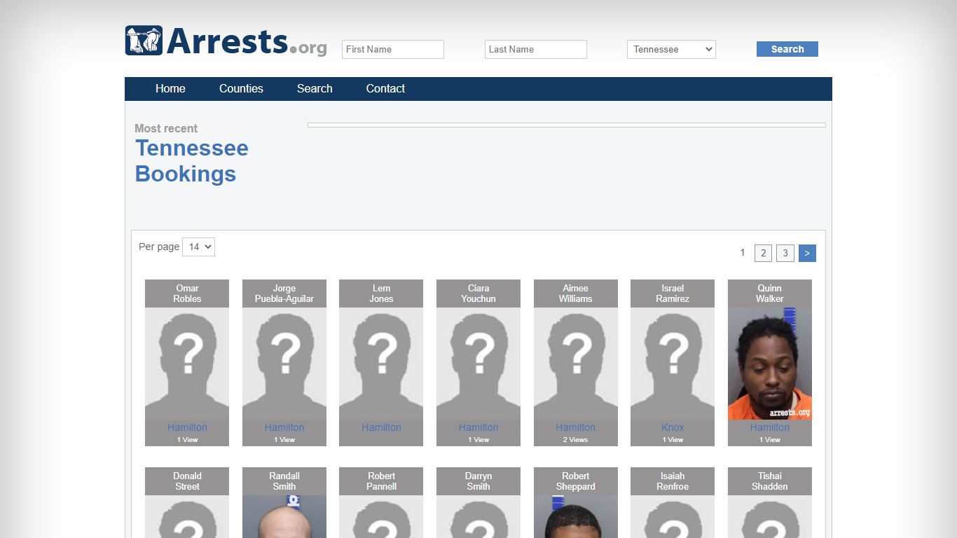 Tennessee Arrests and Inmate Search